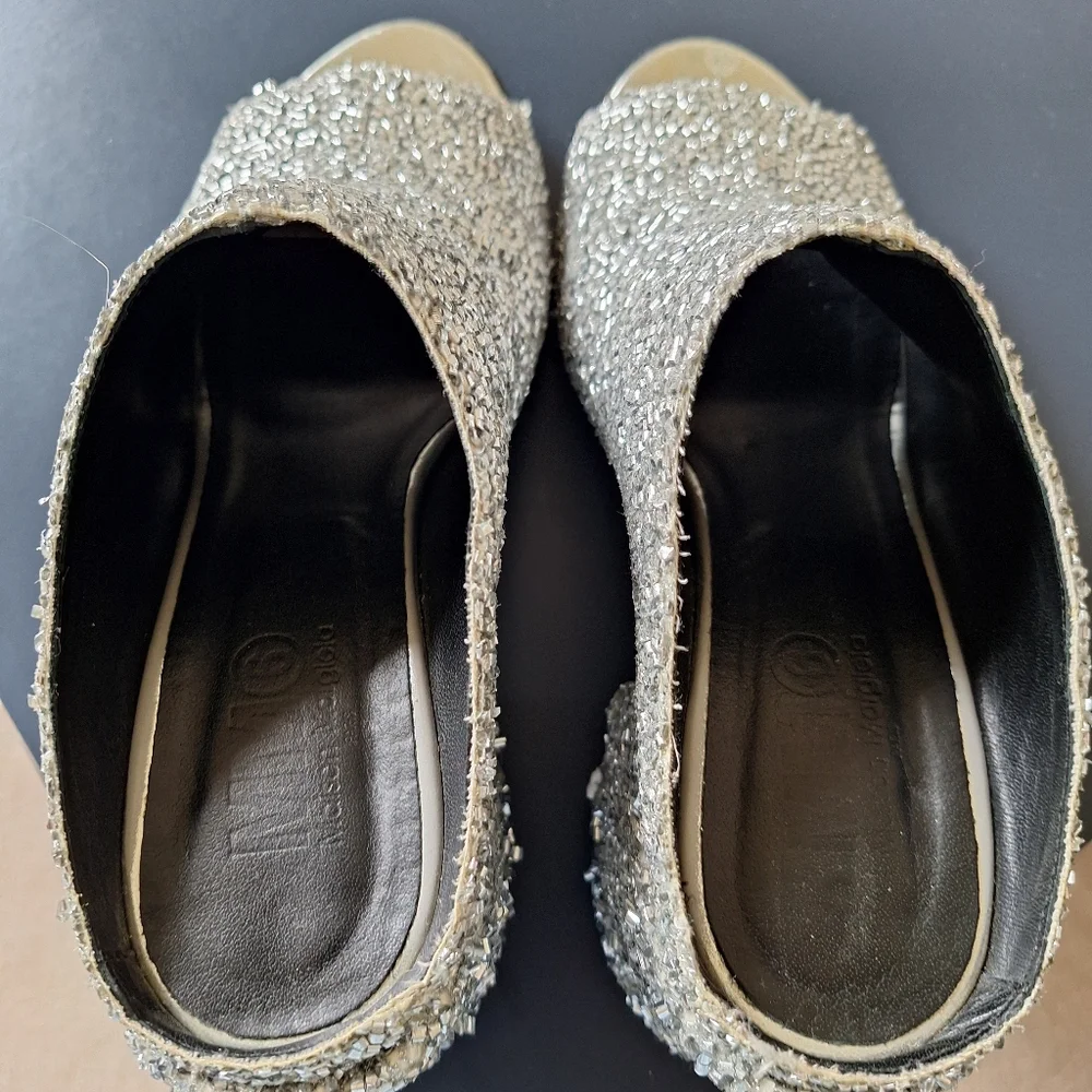 MM6 Maison Margiela Pre-owned Silver Beaded Mules - Picture 7 of 16